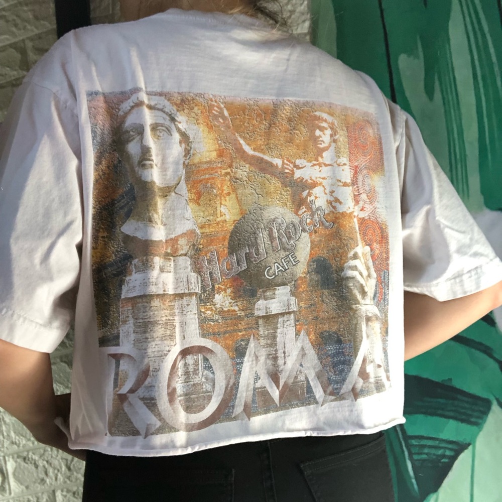 Cropped Hard Rock Rome tee - Picture 3 of 6